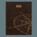 July 2026 - June 2027 Leather Compass Large Weekly Monthly Planner-3
