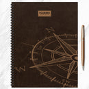 July 2026 - June 2027 Leather Compass Large Weekly Monthly Planner-8