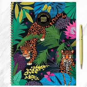 July 2026 - June 2027 In the Jungle Large Weekly Monthly Planner
