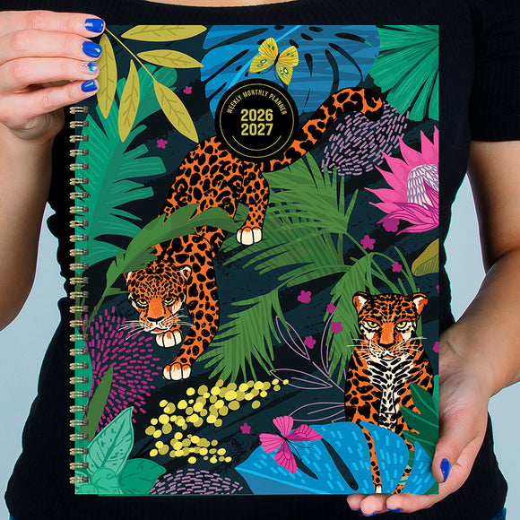 July 2026 - June 2027 In the Jungle Large Weekly Monthly Planner