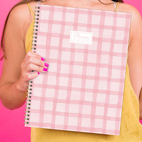 July 2026 - June 2027 Perfectly Pink Large Weekly Monthly Planner