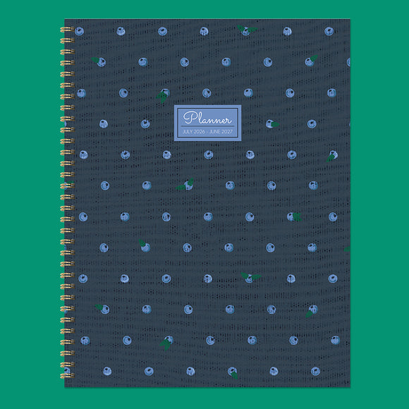 July 2026 - June 2027 Very Berry Large Weekly Monthly Planner
