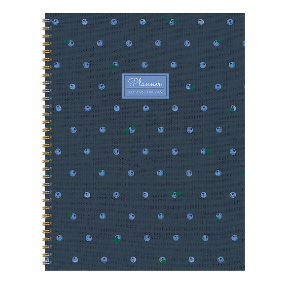 July 2026 - June 2027 Very Berry Large Weekly Monthly Planner