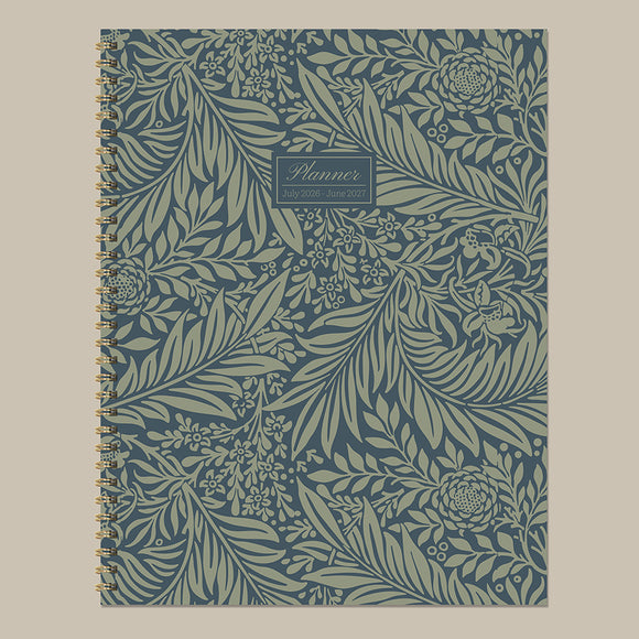 July 2026 - June 2027 Leaf Motif Large Weekly Monthly Planner