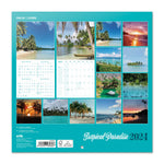 Bilingual 2024 Tropical Paradise Wall Calendar