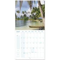 Bilingual 2024 Tropical Paradise Wall Calendar
