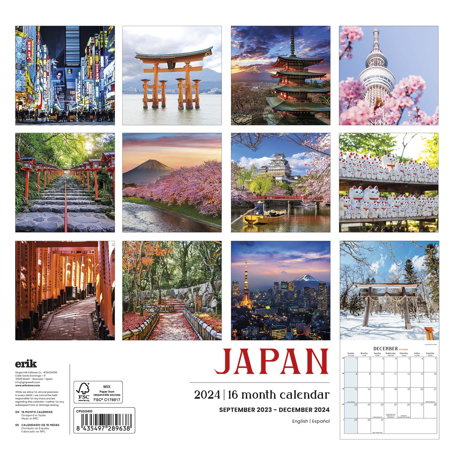Bilingual 2024 Japan Wall Calendar | TF Publishing | Calendars + Planners - Journals + Stationery Bilingual 2024 Japan Wall Calendar | TF Publishing | Calendars + Planners - Journals + Stationery