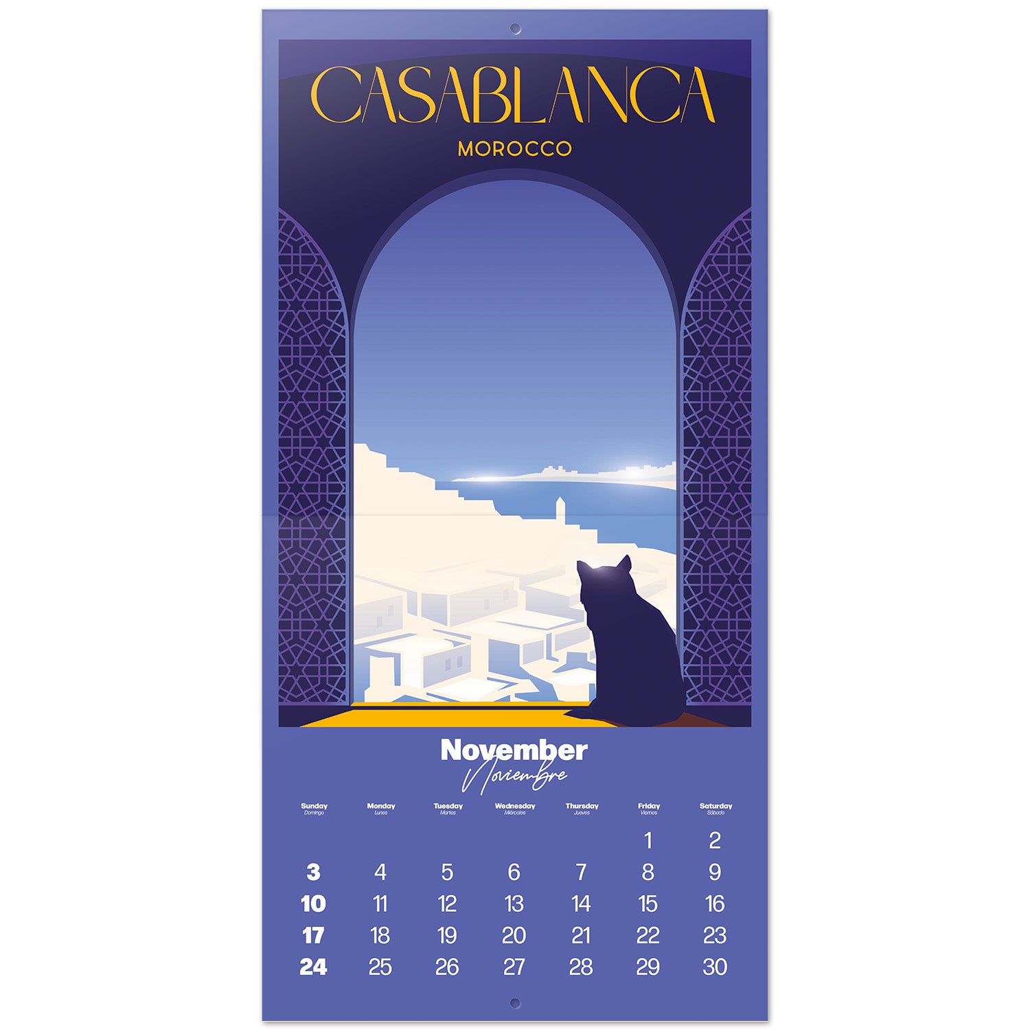Bilingual 2024 Travel Wall Calendar-3