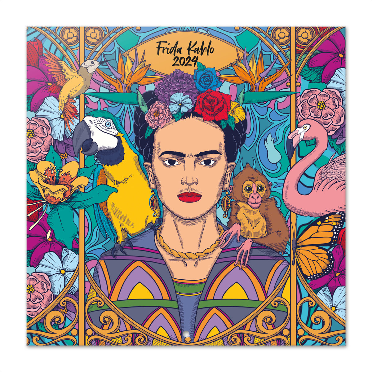 Bilingual 2024 Frida Kahlo Wall Calendar | TF Publishing | Calendars ...
