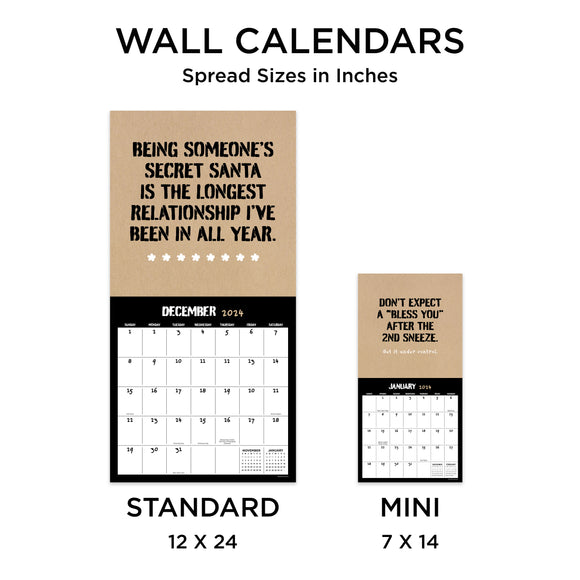2024 AntiAffirmations Wall Calendar TF Publishing Calendars