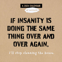 2024 Anti-Affirmations Wall Calendar