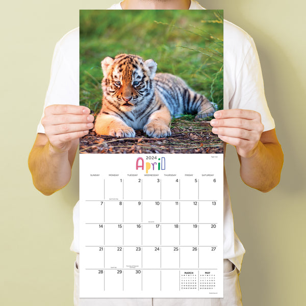 2024 Baby Animals Wall Calendar