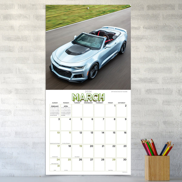 2024 Camaro Wall Calendar