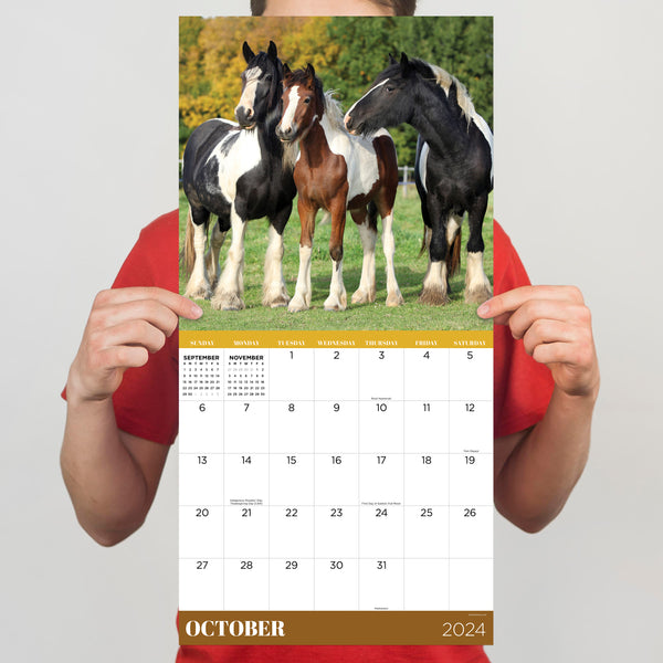 2024 Horses Wall Calendar