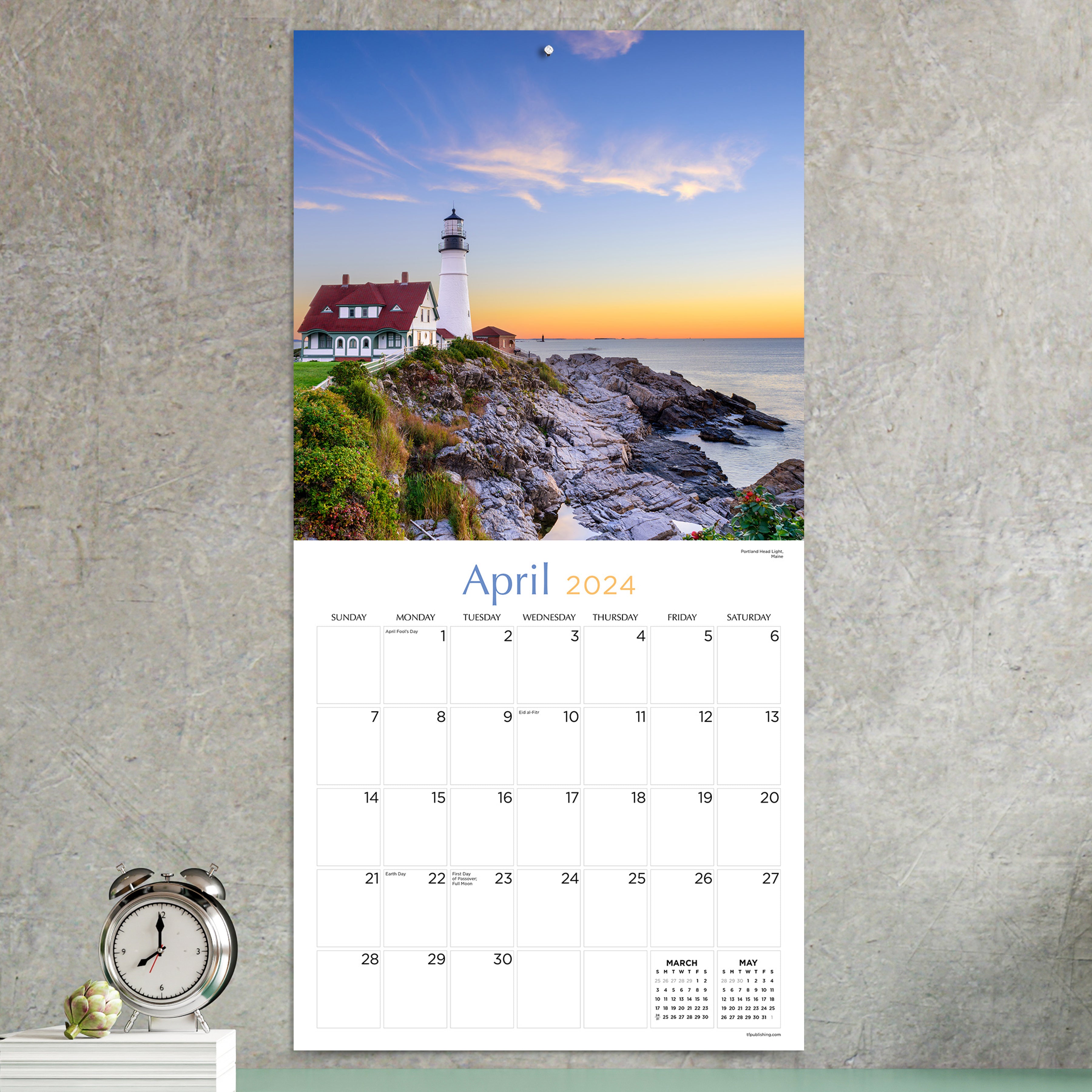 2024 Lighthouses Wall Calendar-3