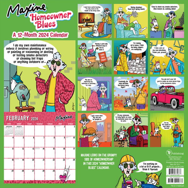 2024 Maxine Wall Calendar