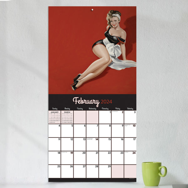 2024 PinUps Wall Calendar