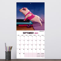 2024 Playful Pigs Wall Calendar