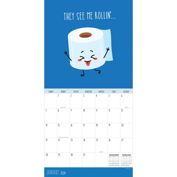 2024 Puns Wall Calendar