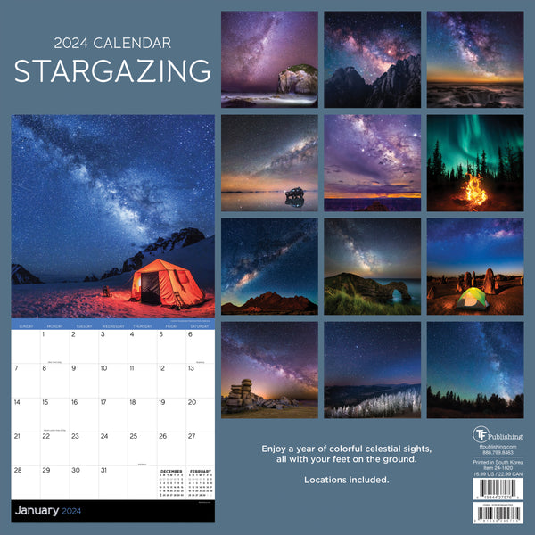2024 Stargazing Wall Calendar