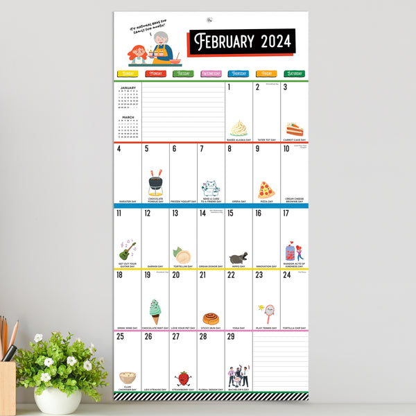 2024 Every Day's A Holiday Wall Calendar