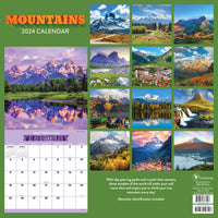 2024 Mountains Wall Calendar