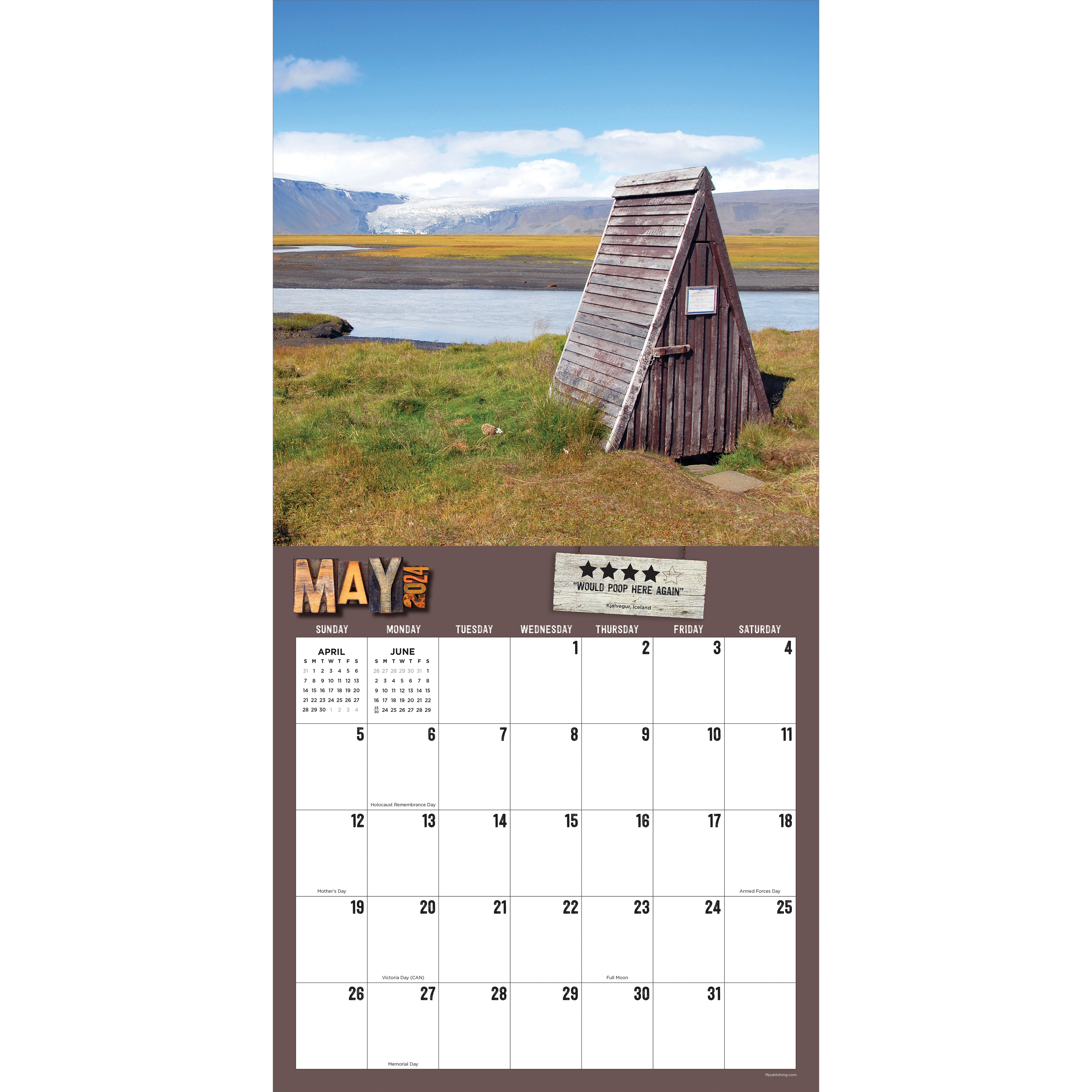 2024 Outhouses Wall Calendar-5