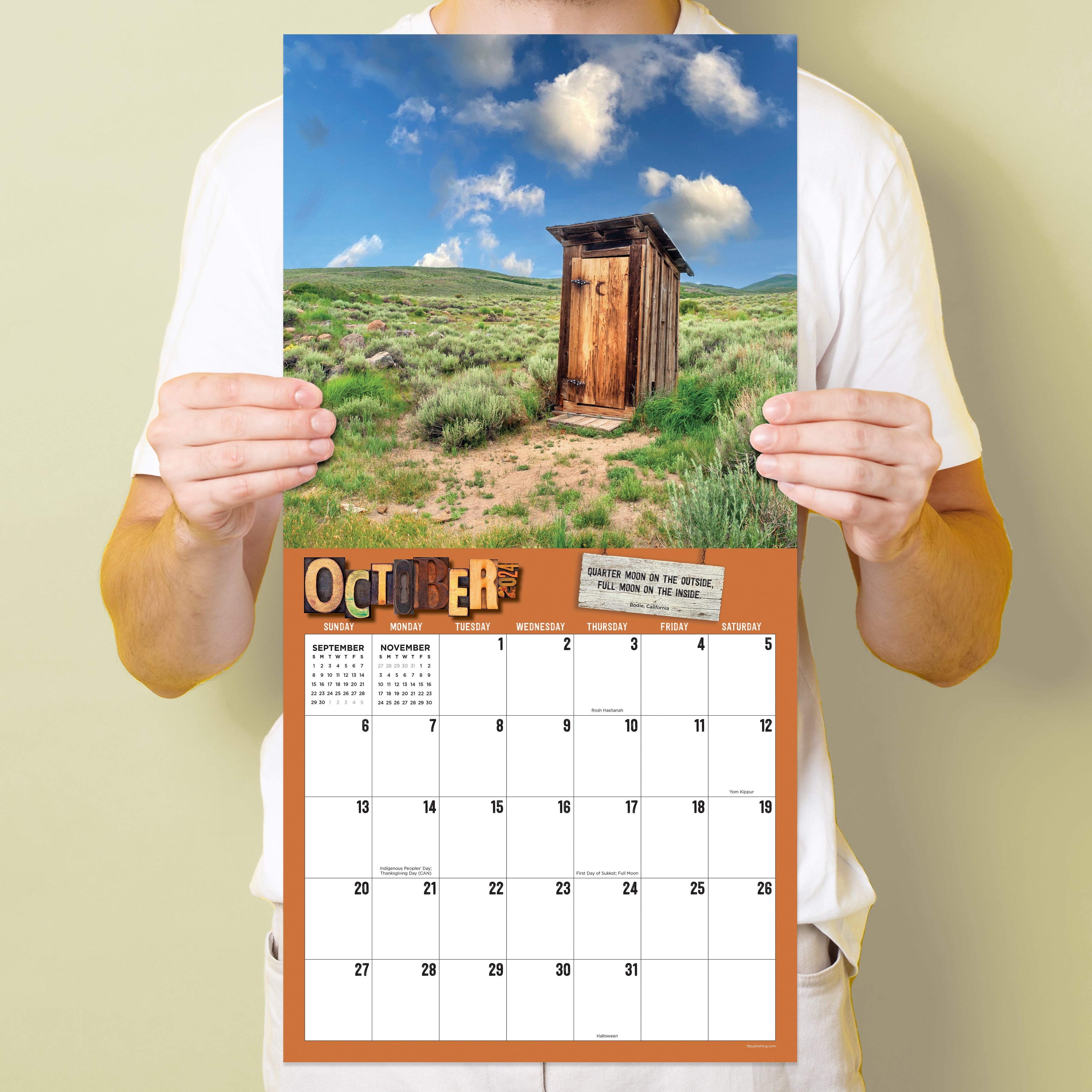 2024 Outhouses Wall Calendar
