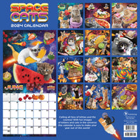 2024 Space Cats Wall Calendar