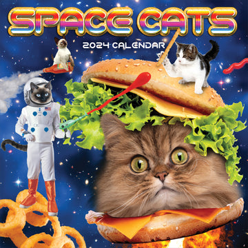 2024 Space Cats Wall Calendar