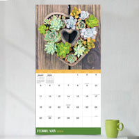 2024 Succulents Wall Calendar