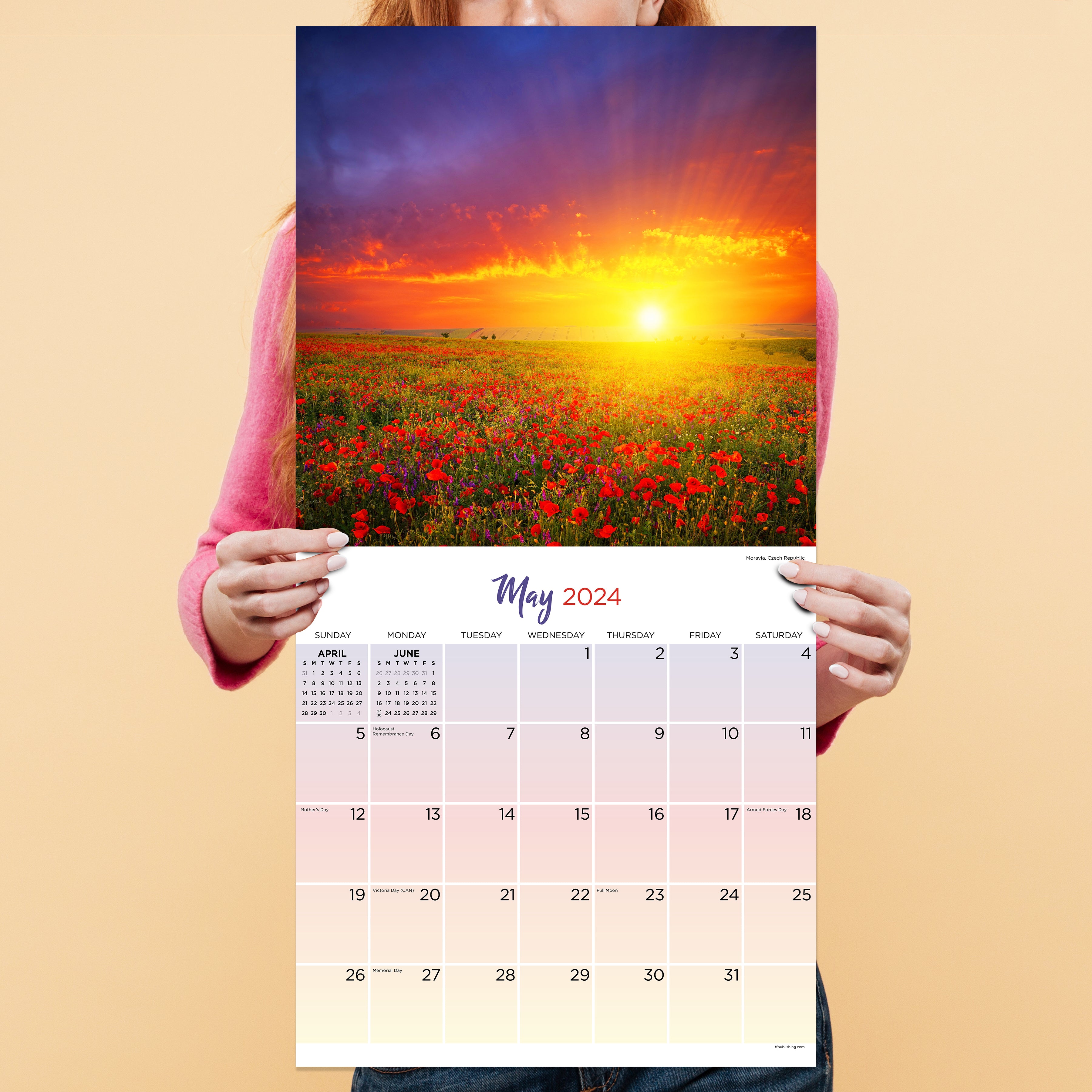 2024 Sunsets Wall Calendar