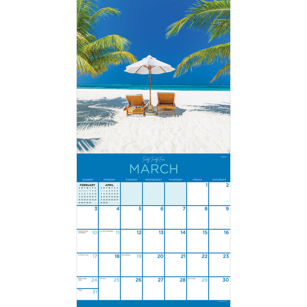2024 Tropical Escapes Wall Calendar