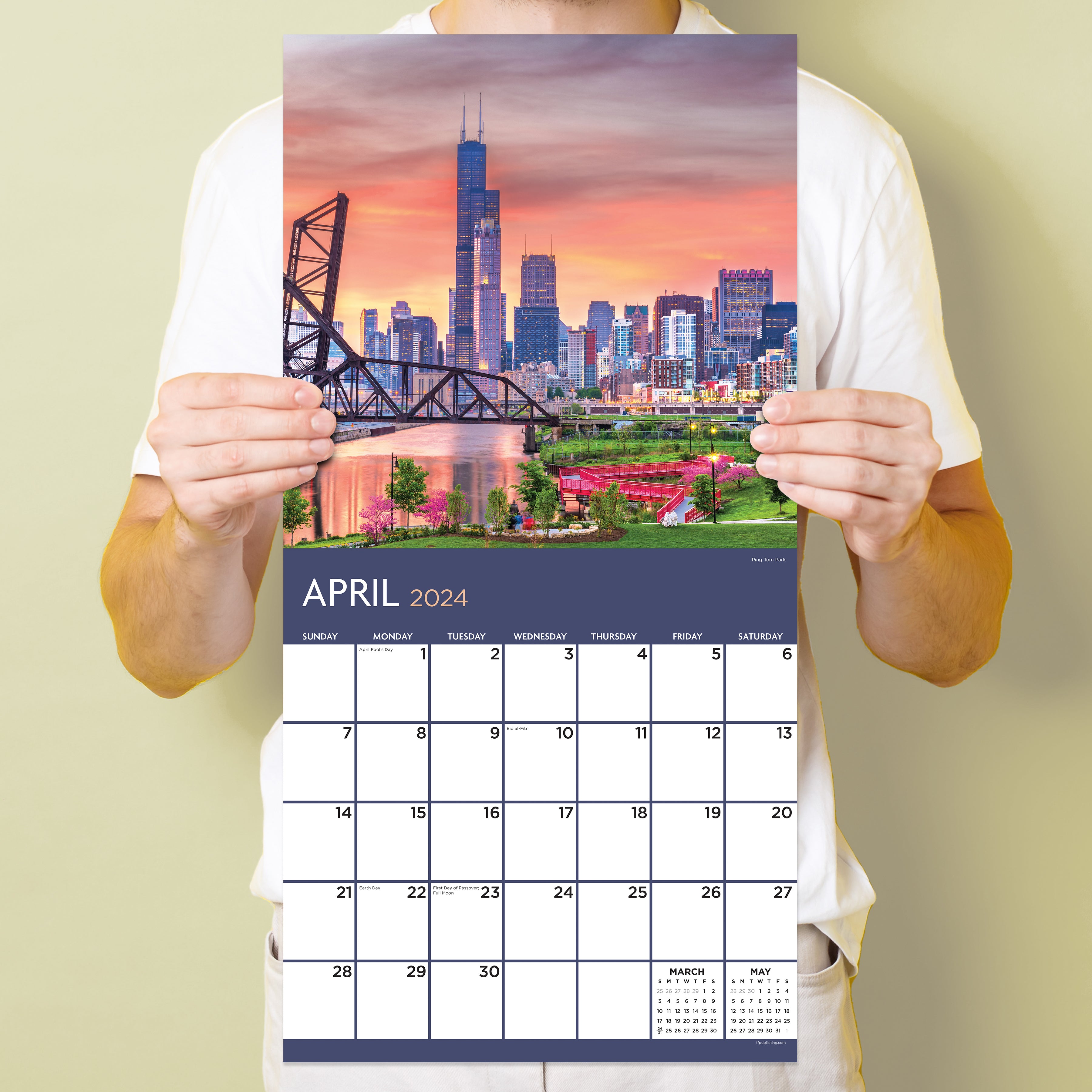 2024 Chicago Wall Calendar-2