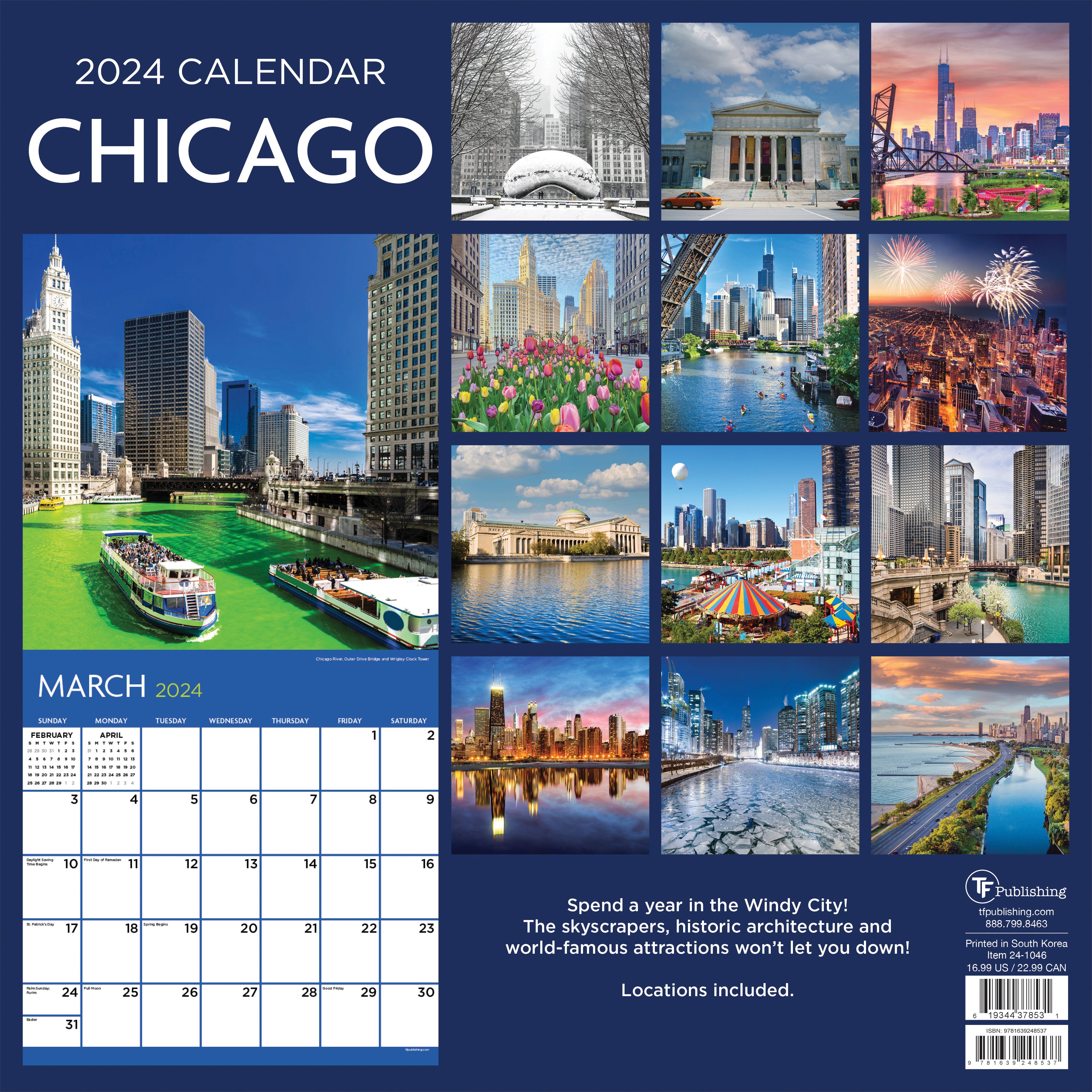 2024 Chicago Wall Calendar-4