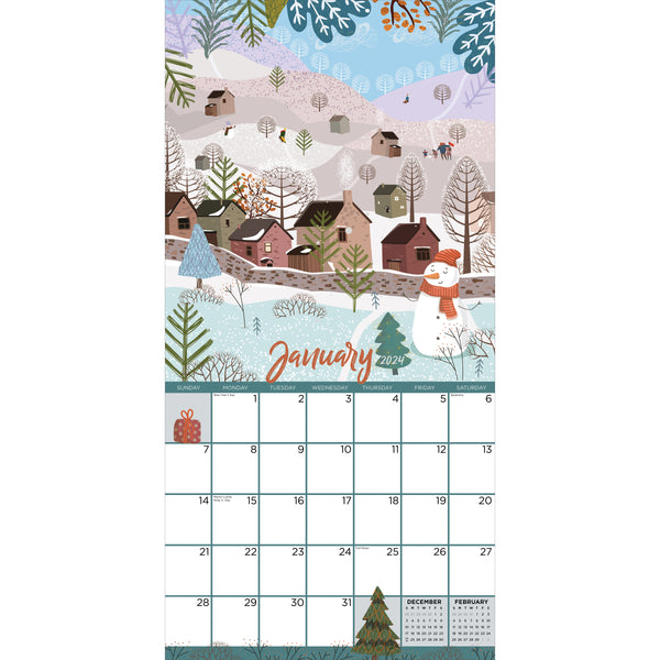 2024 Folk Love Wall Calendar TF Publishing Calendars + Planners