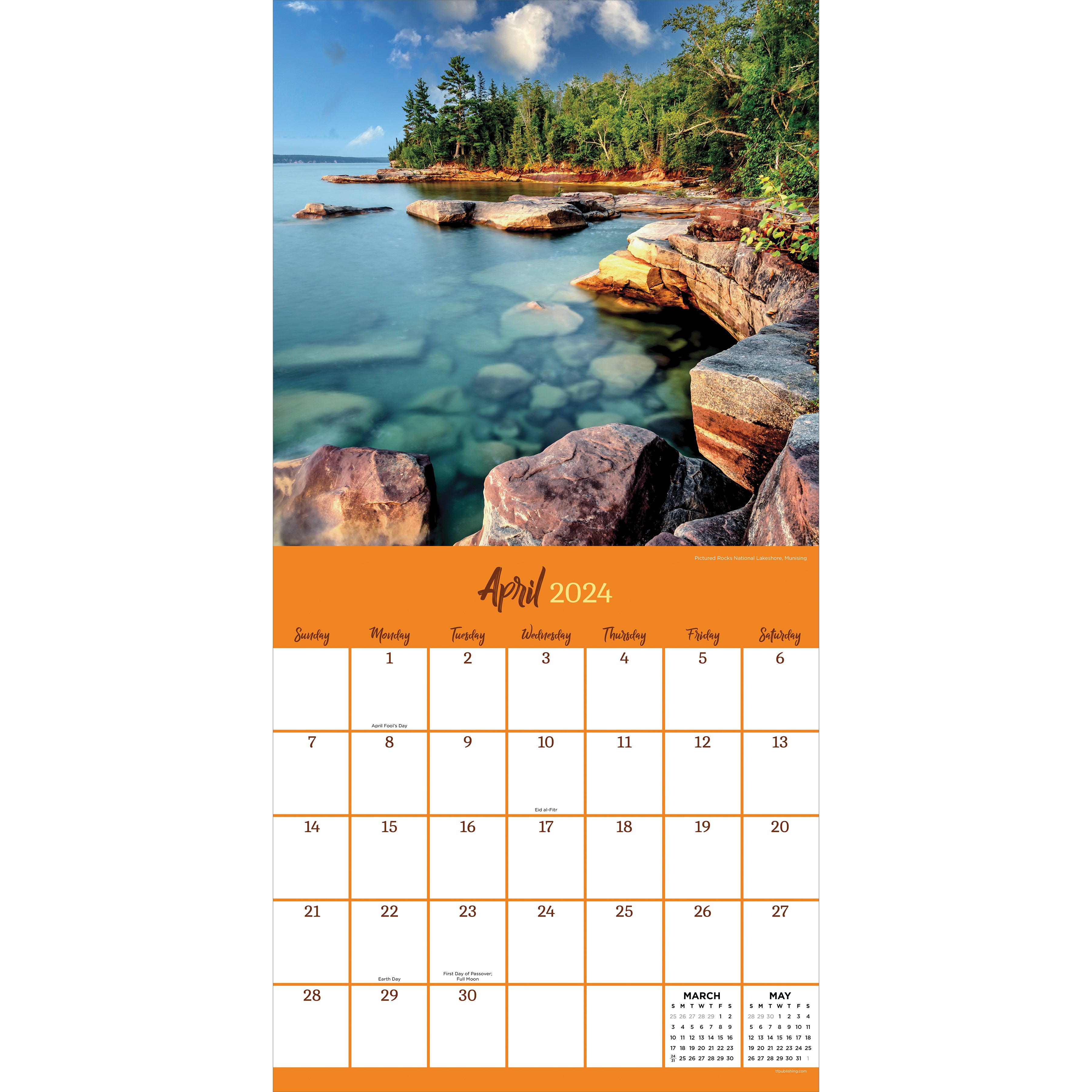 2024 Michigan Wall Calendar TF Publishing Calendars + Planners