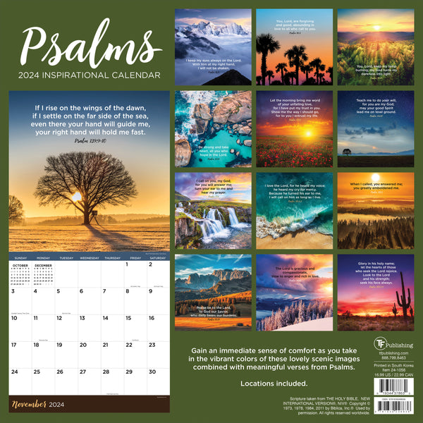 2024 Psalms Wall Calendar