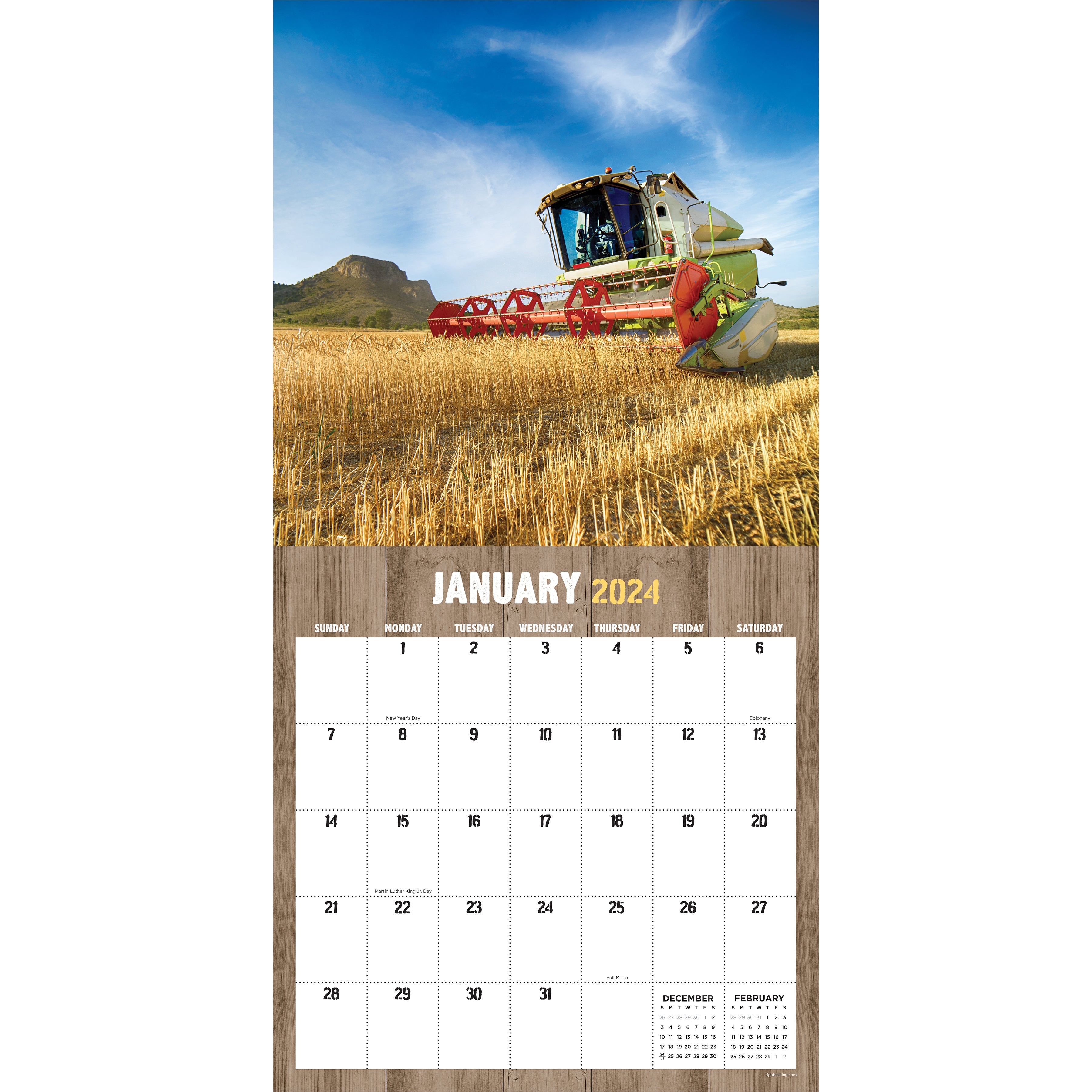 2024 Tractors & Farm Life Wall Calendar-5