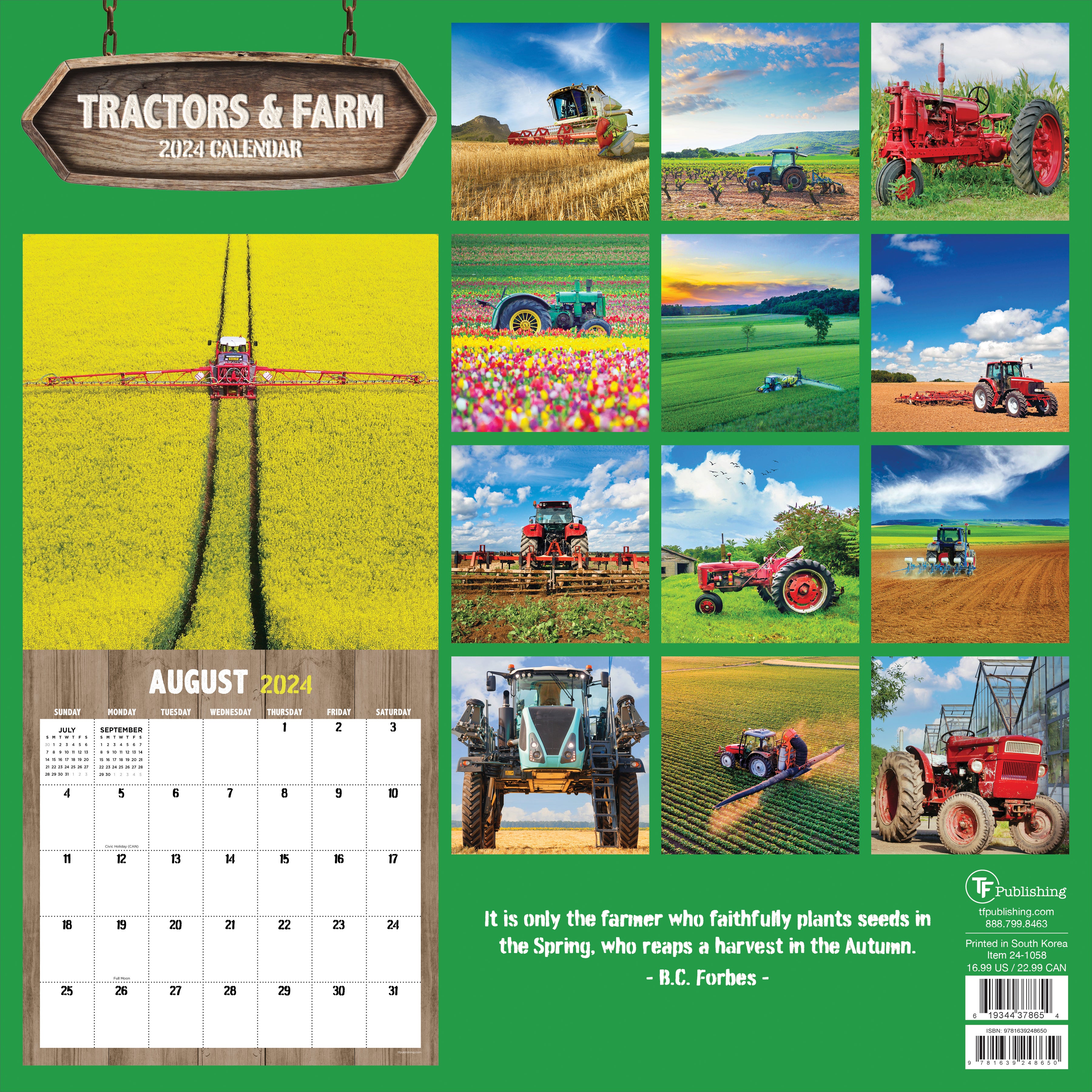 2024 Tractors & Farm Life Wall Calendar-4
