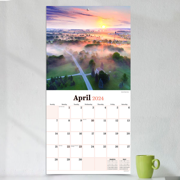 2024 Wisconsin Wall Calendar