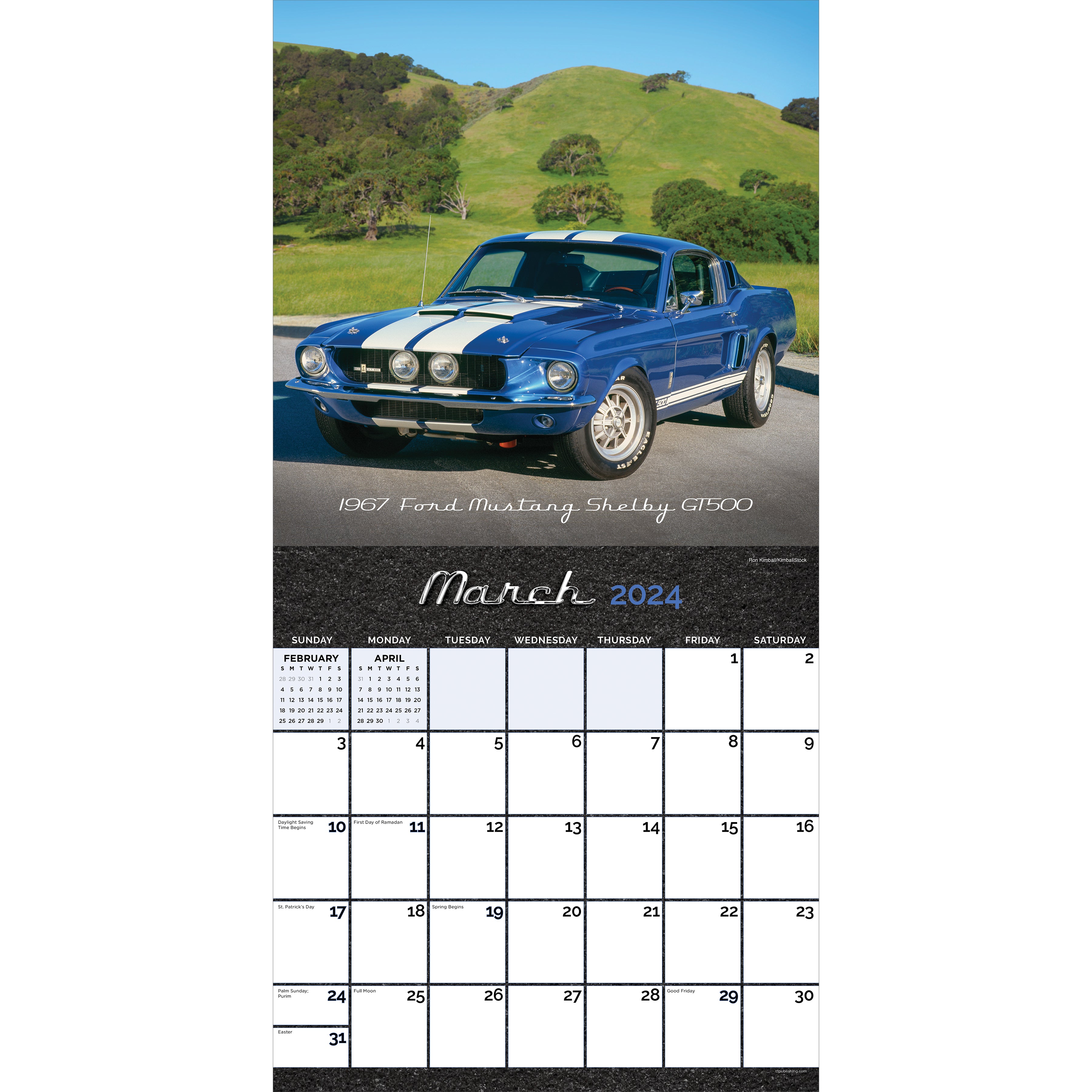 2024 Classic Cars Wall Calendar