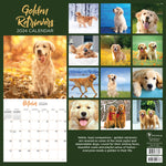 2024 Golden Retrievers Wall Calendar