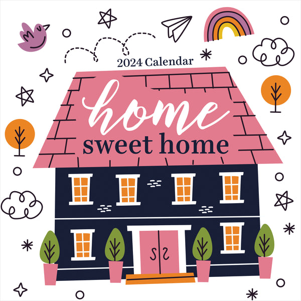 2024 Home Sweet Home Farm House Wall Calendar