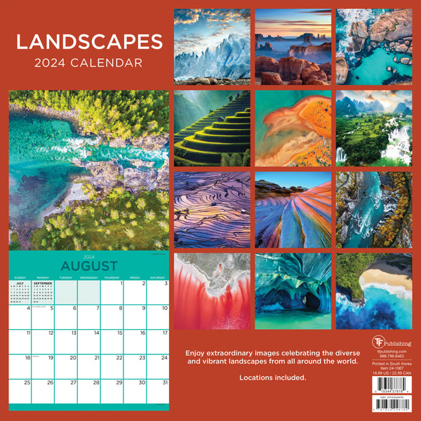 2024 Landscapes Wall Calendar