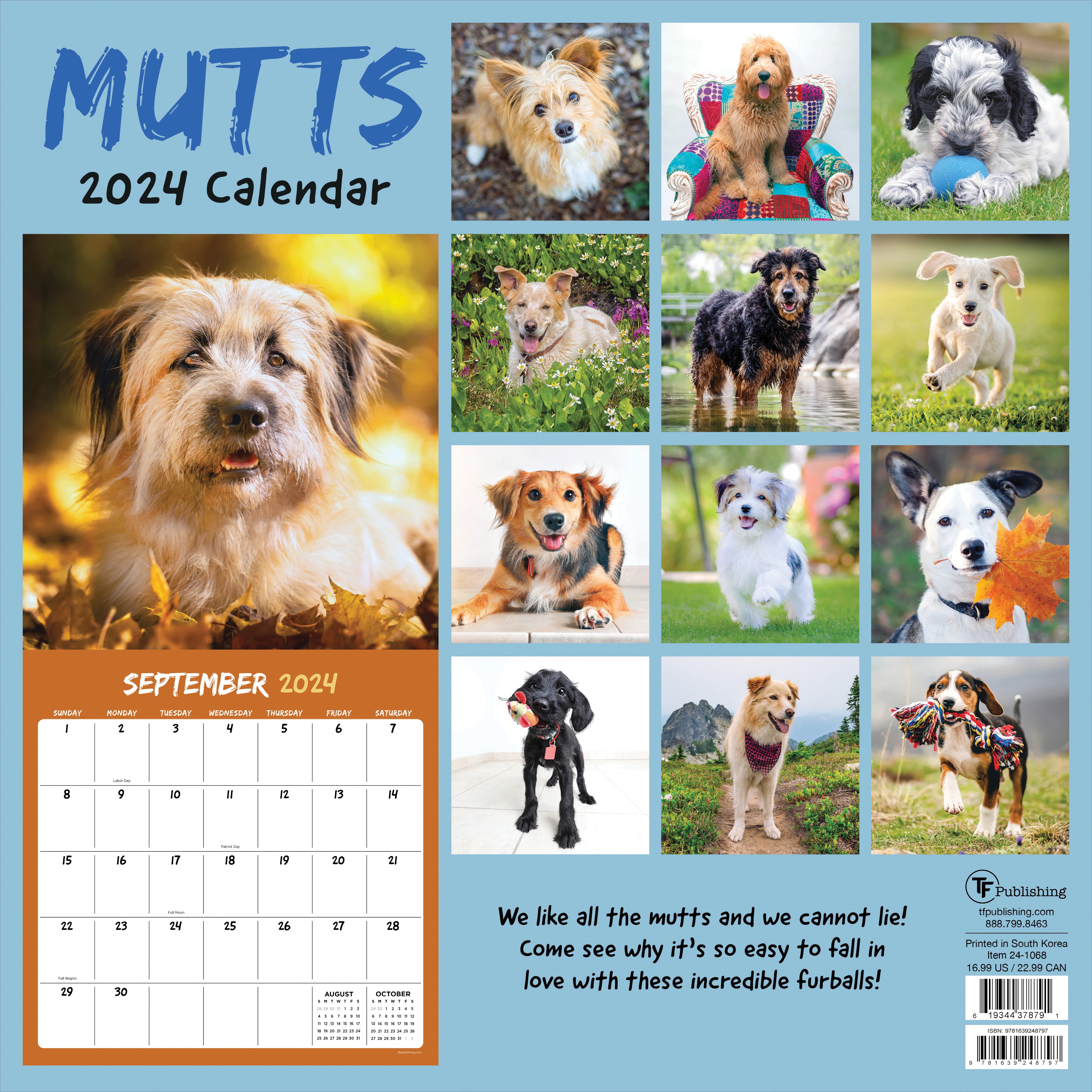 2024 Mutts Wall Calendar TF Publishing Calendars + Planners