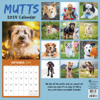 2024 Mutts Wall Calendar