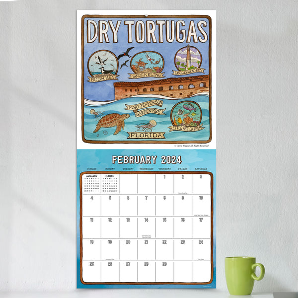 2024 National Parks-Art Wall Calendar