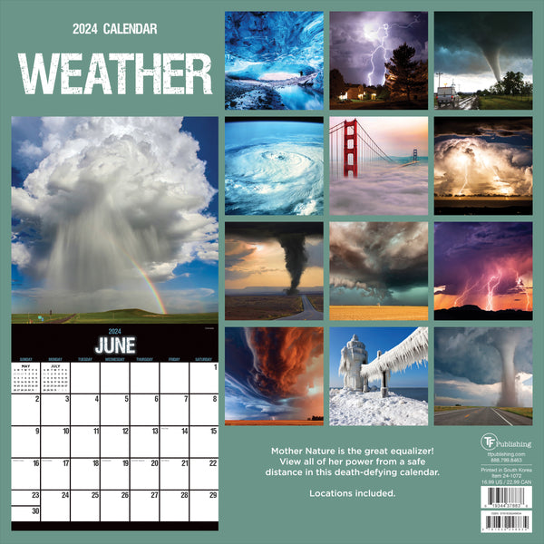 2024 Weather Wall Calendar