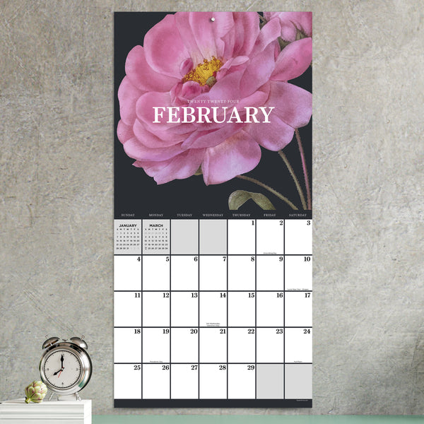 2024 Vintage Botanicals Wall Calendar